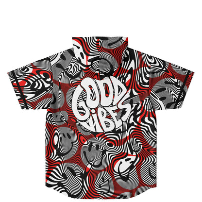 Good vibes Hooded Baseball Jersey