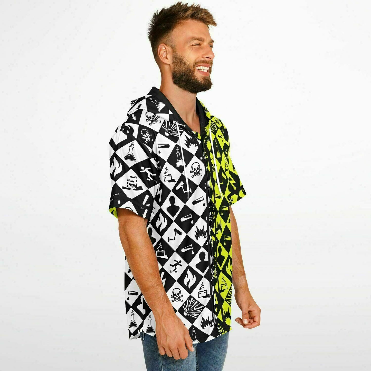 Acid Hooded Baseball Jersey