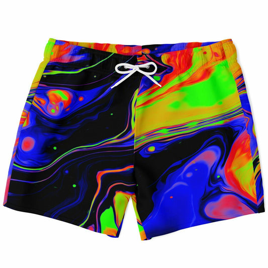 Half Half acid trip Swim Trunks