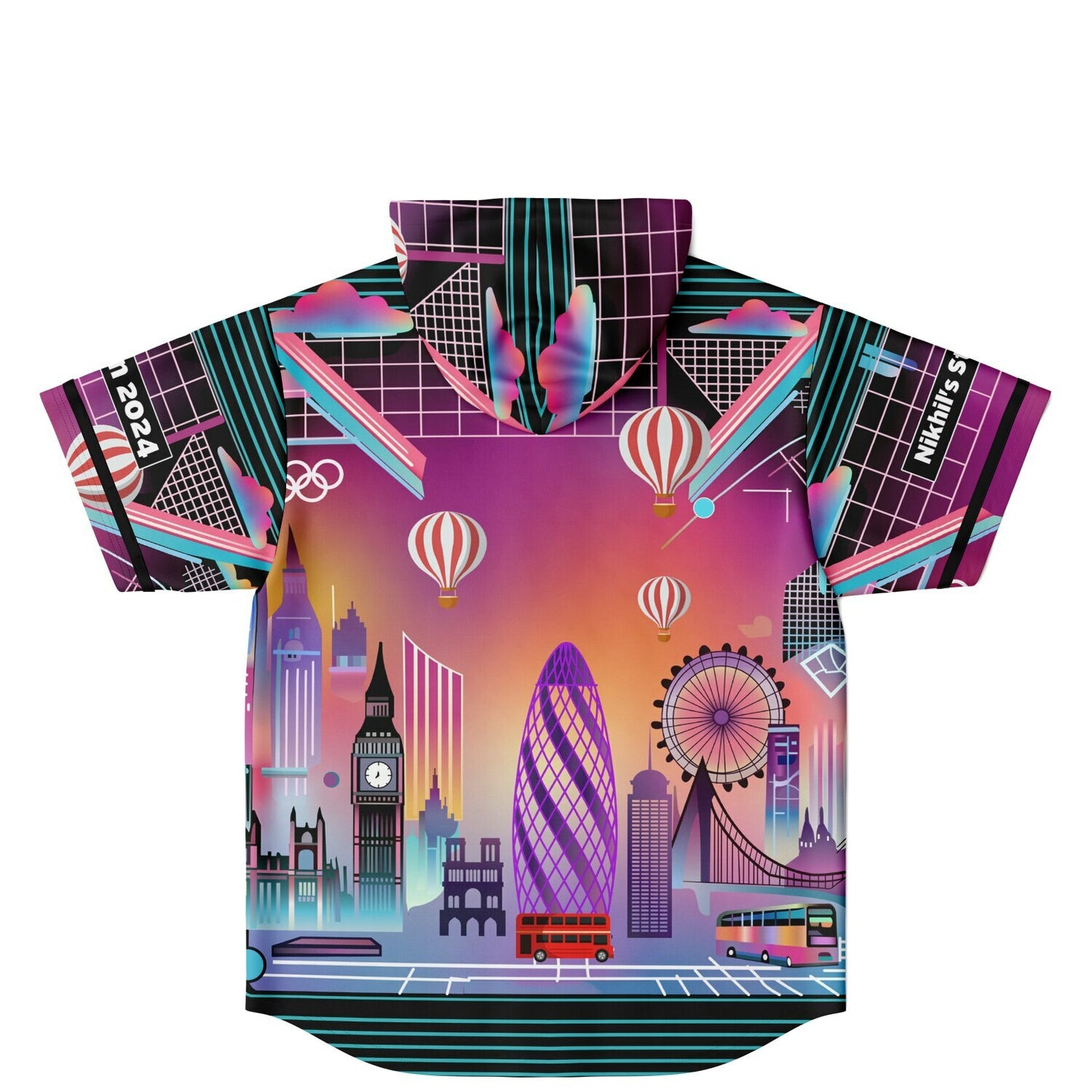 Kaushik custom Hooded Baseball Jersey