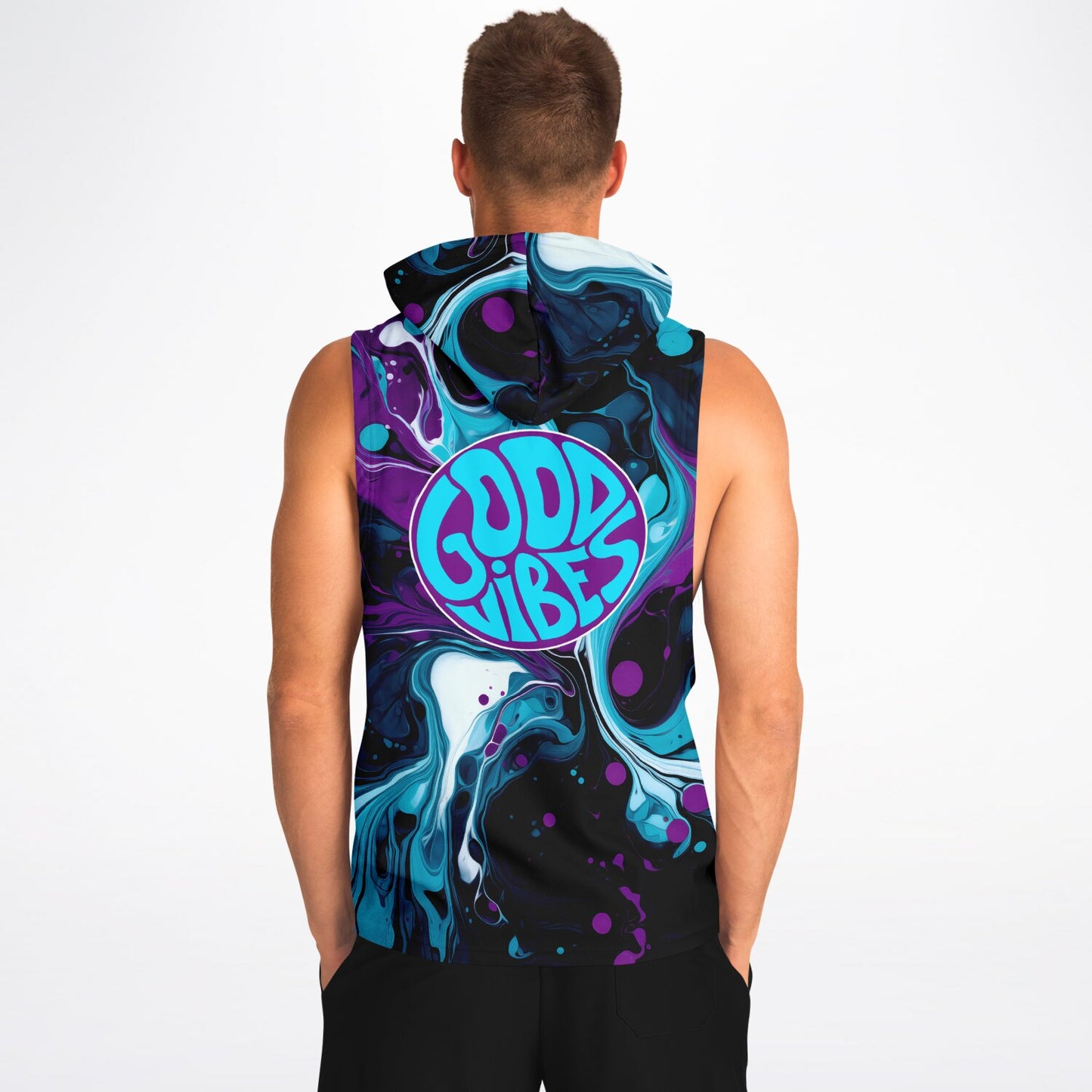 Good Vibes Sleevless Hoodie