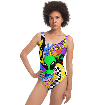Radiant trippy Rave Bodysuit