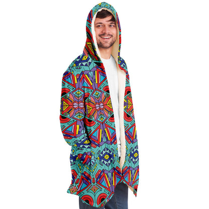 Trippy Doddle pattern 01 Microfleece Cloak