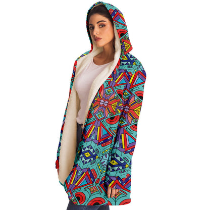 Trippy Doddle pattern 01 Microfleece Cloak