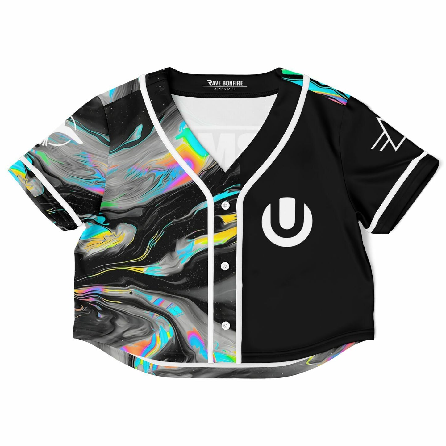 Cropped Baseball Jersey - AOP