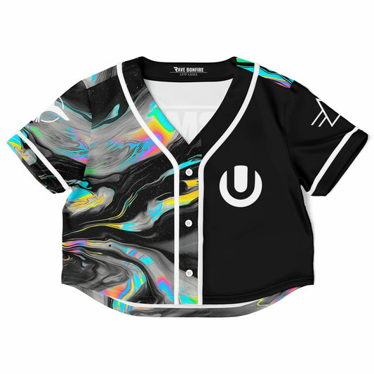 Cropped Baseball Jersey - AOP