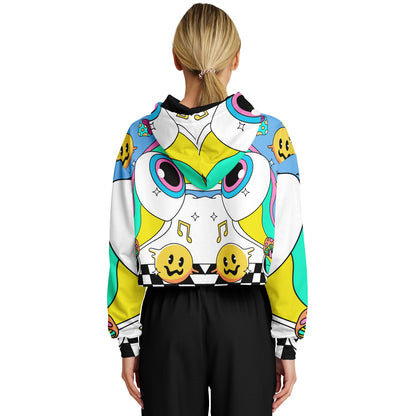 Trippy cropped hoodie