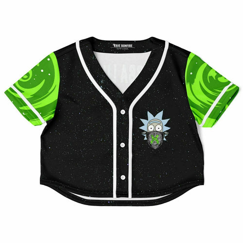 Babe Bows Cropped Baseball Jersey