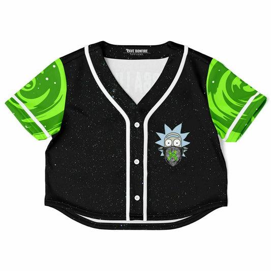 Babe Bows Cropped Baseball Jersey