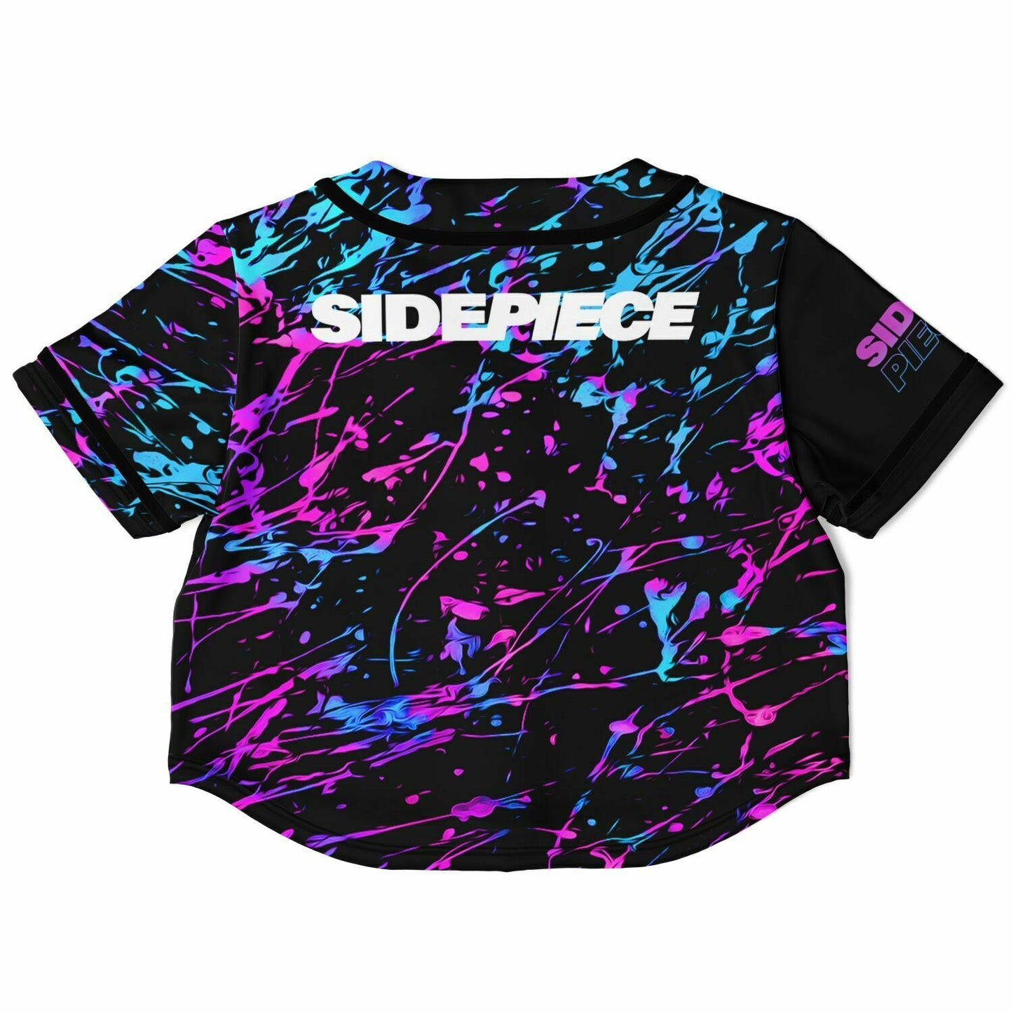 Side piece Cropped Baseball Jersey