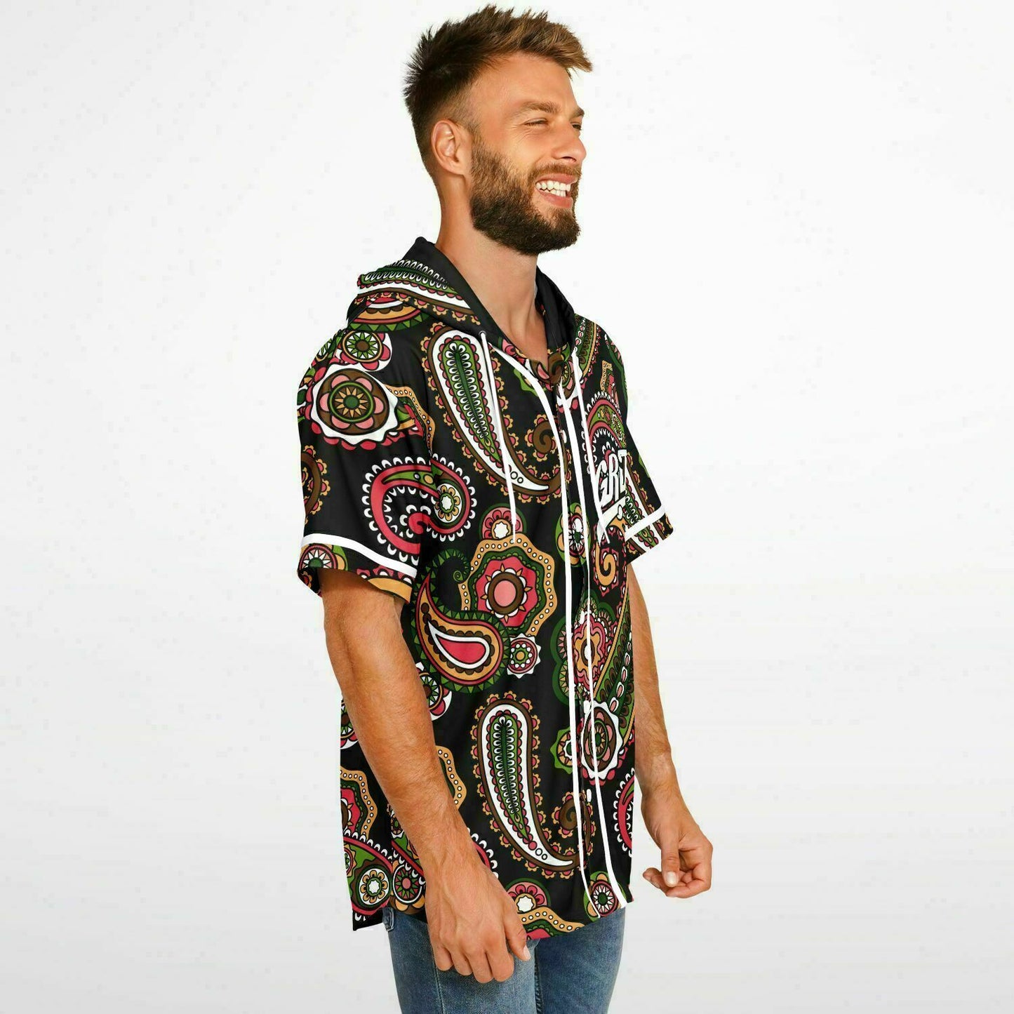 Show love spread love Hooded Baseball Jersey