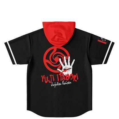 Yuji Itadori custom Hooded Baseball Jersey
