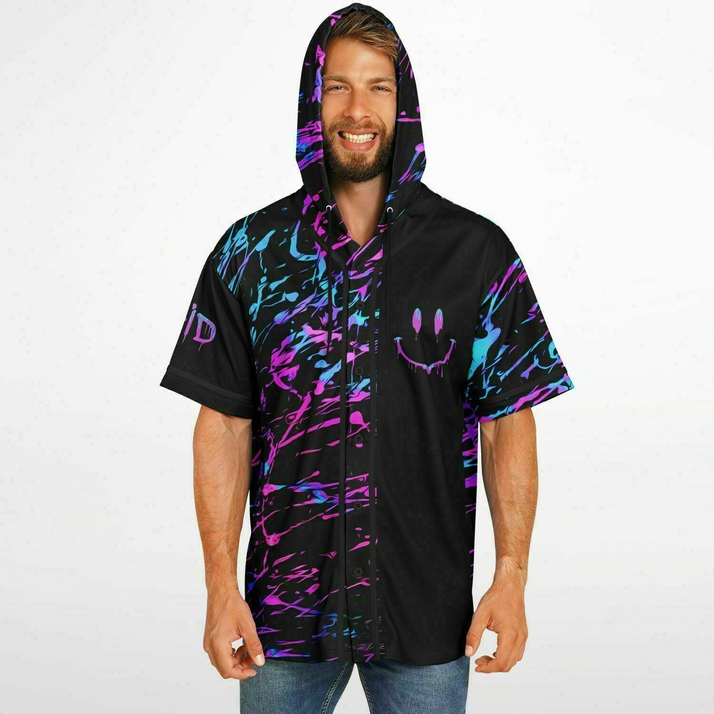 Acid House Hooded Baseball Jersey