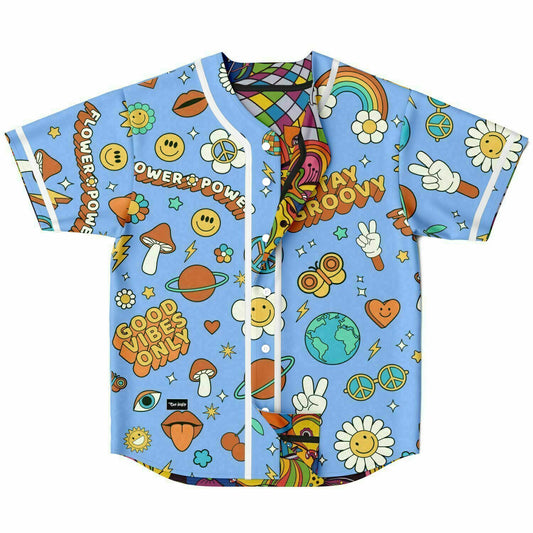 Stay Groovy Reversible Baseball Jersey
