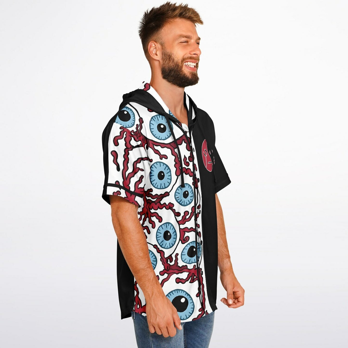 Nicole E Hooded Baseball Jersey V1