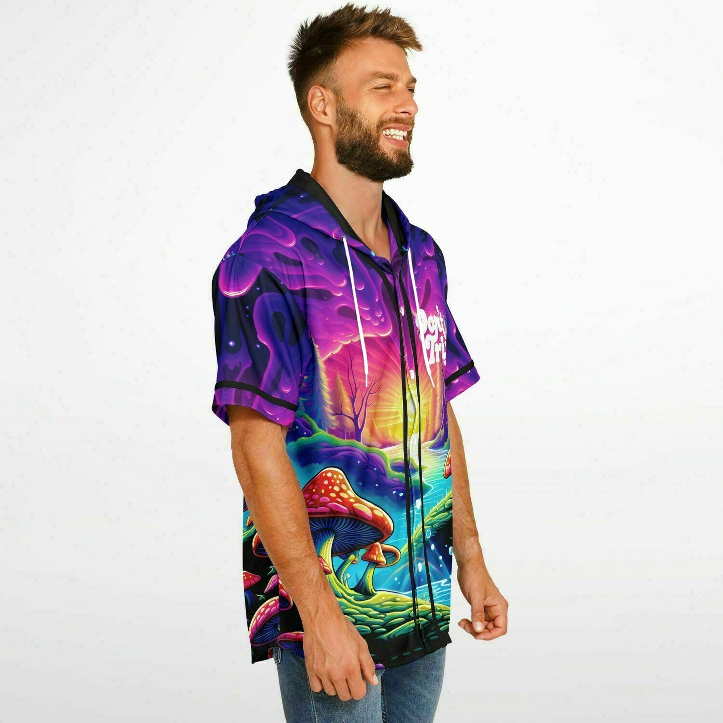 Stay Toxic Hooded Baseball Jersey