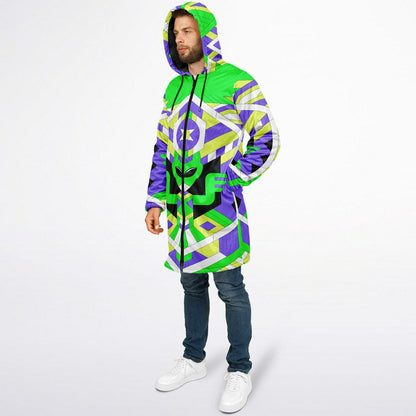 Alien pattern Zipper Cloak