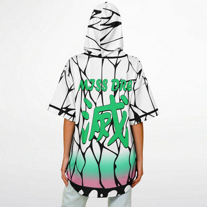 Shinobu Kochō clock  Hooded Baseball Jersey