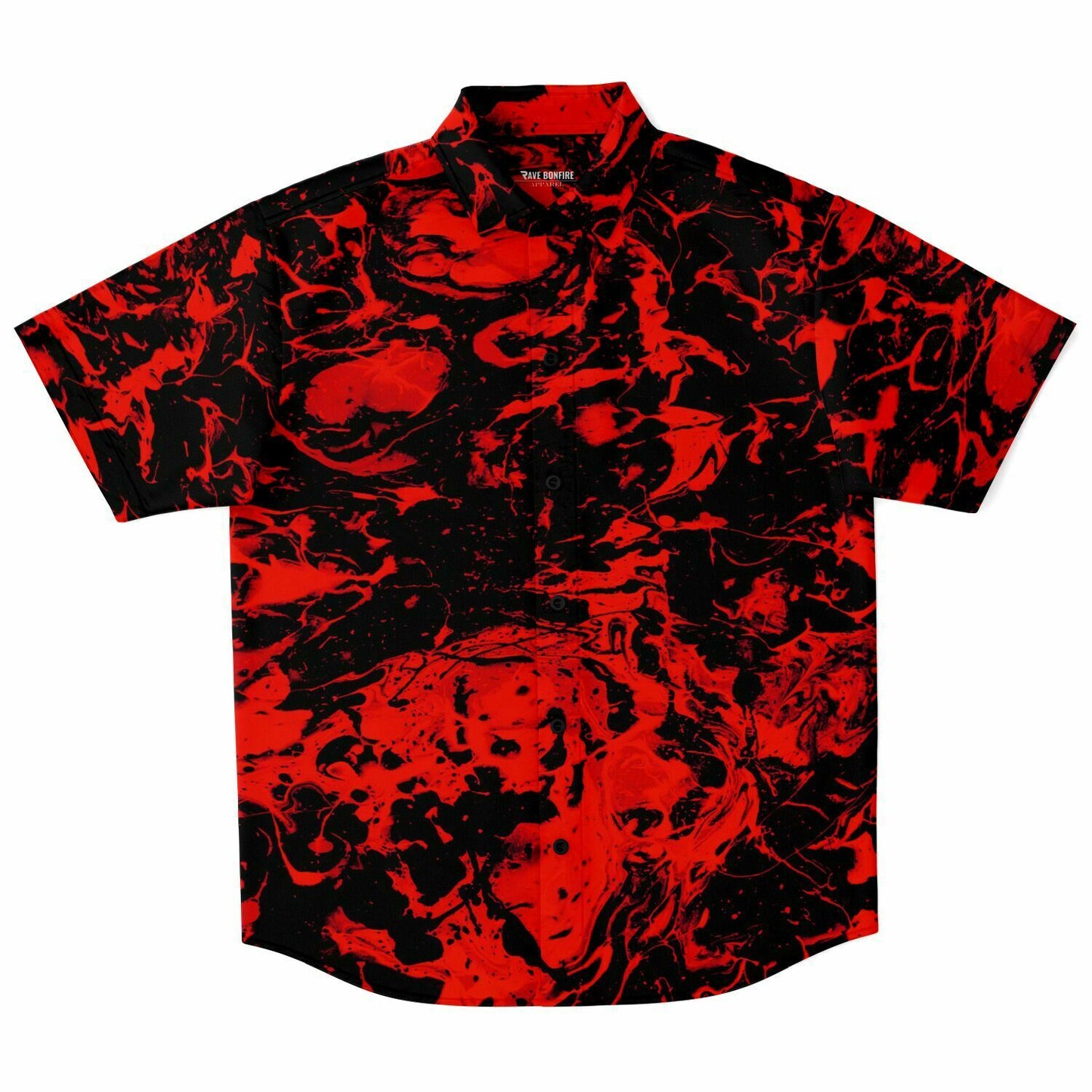 Red trippy Buttons up
