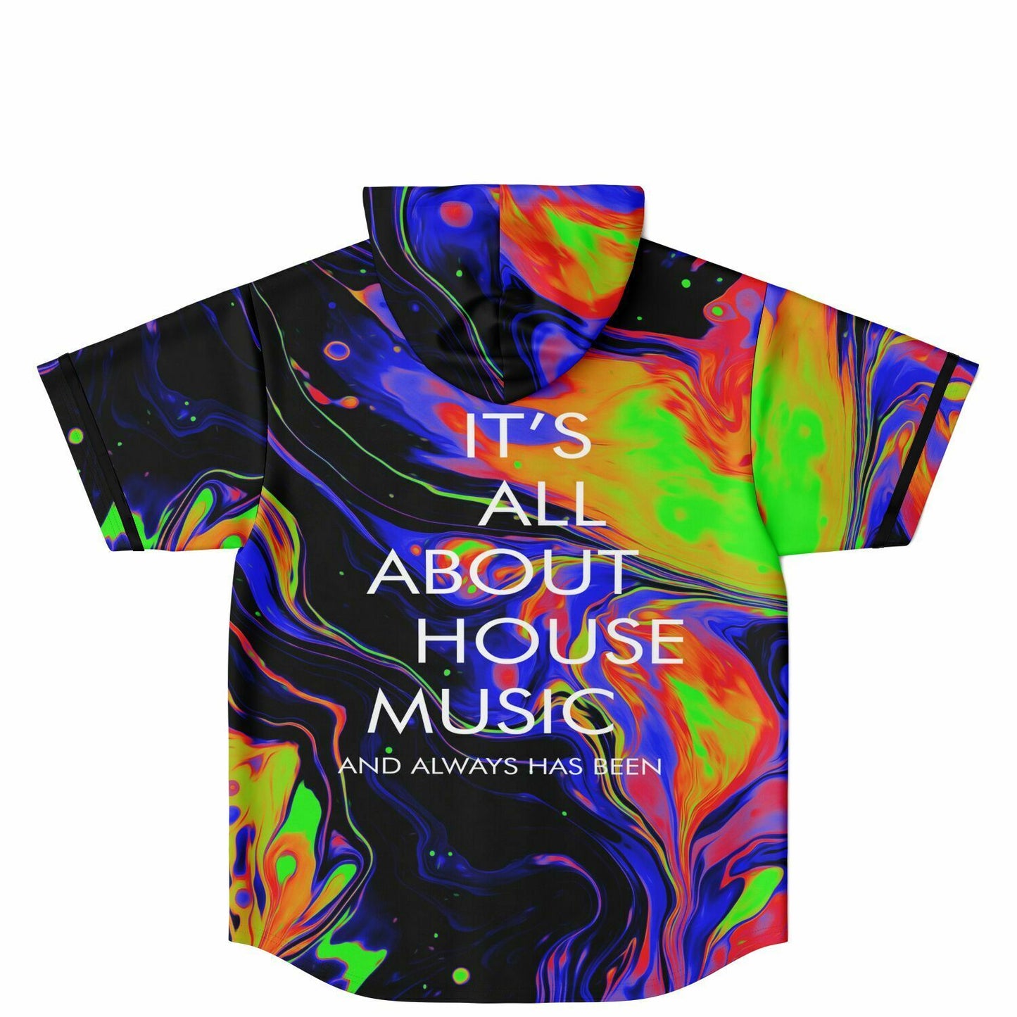 It's all about house Music Hooded Baseball Jersey