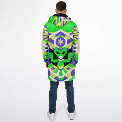 Alien pattern Zipper Cloak