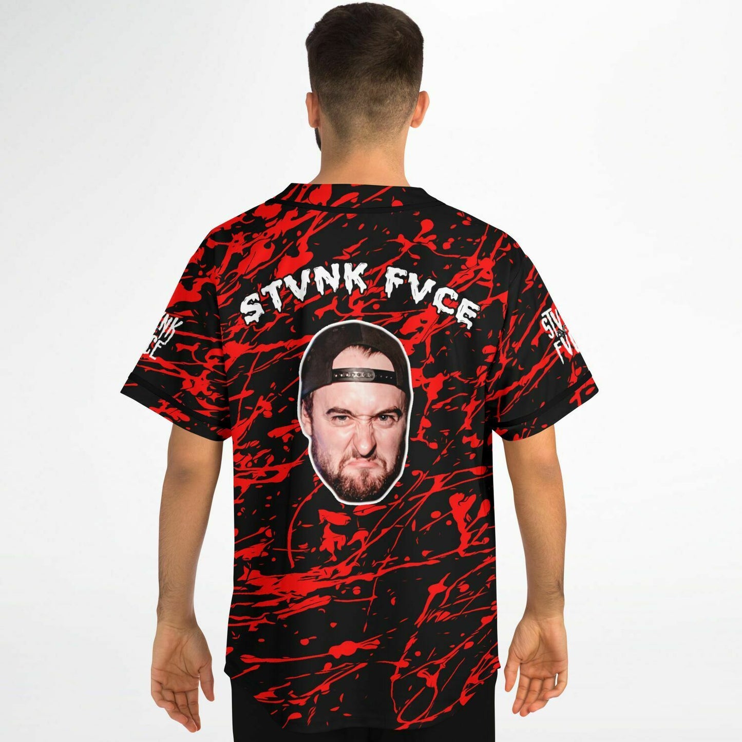 Riley (red Splatter) Baseball Jersey