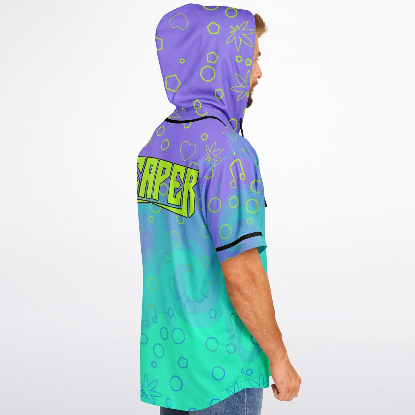Forrest custom Hooded Baseball Jersey