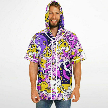 Trippy Hooded Baseball Jersey
