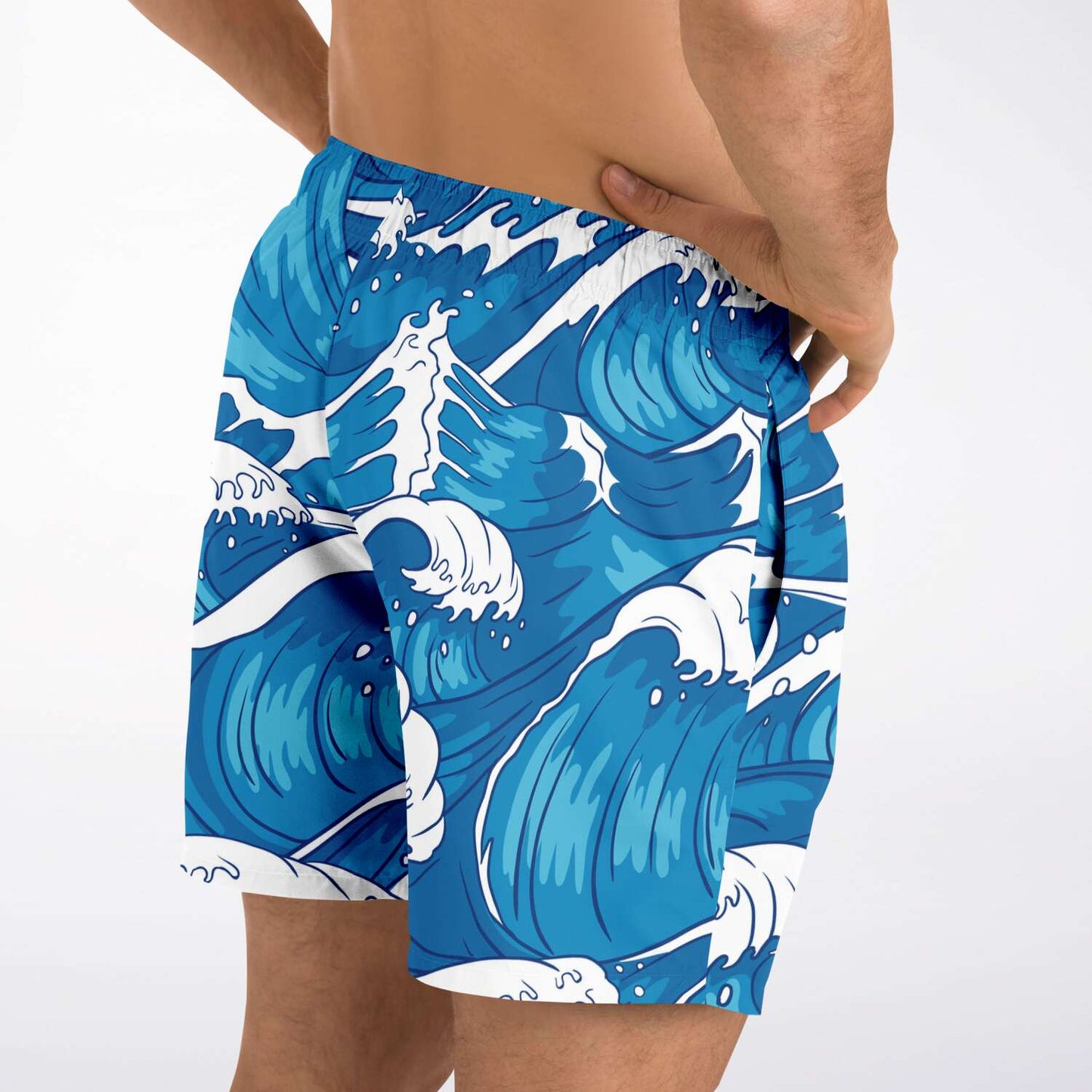 Waves shorter-length swim trunks