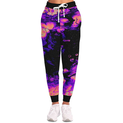 Peachy and purple acid trip jogger