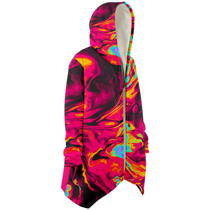 Aesthetic oil silk cloak