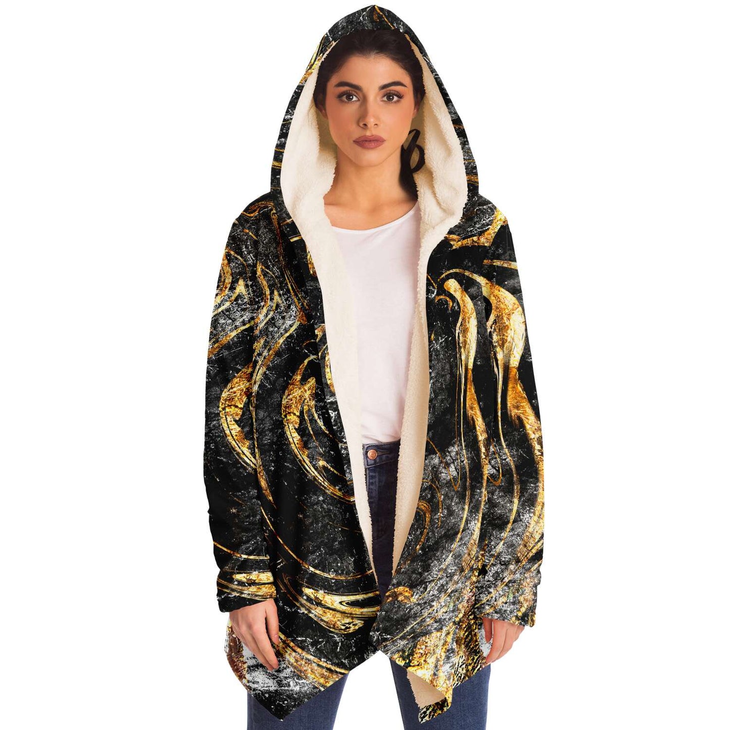 Marbled in gold cloak