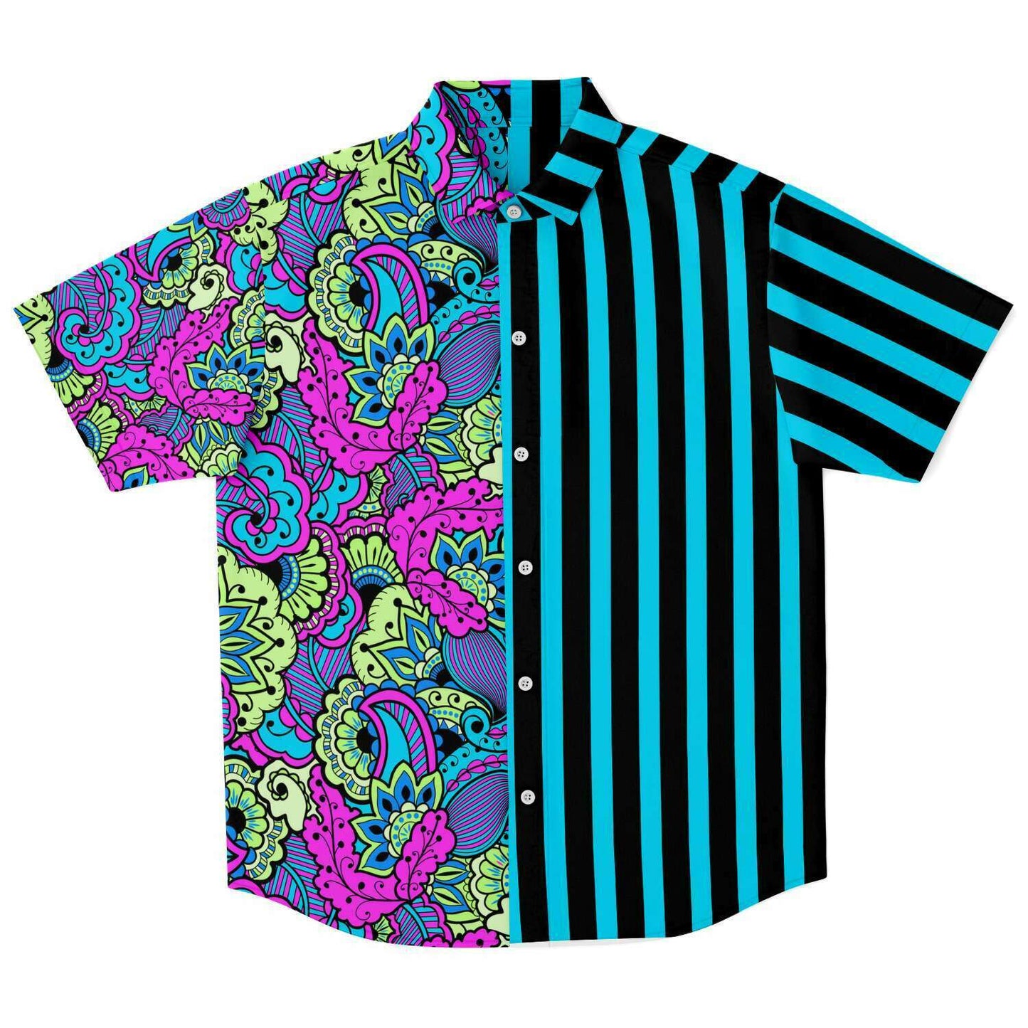 Paisley  short sleeve button down shirt