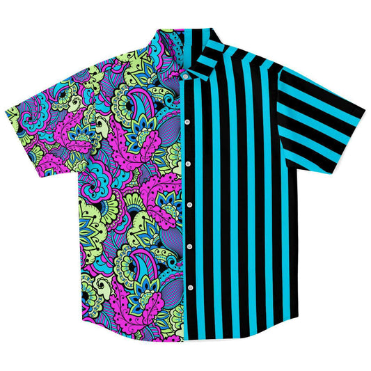 Paisley  short sleeve button down shirt