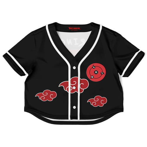 Sharingan crop top baseball jersey