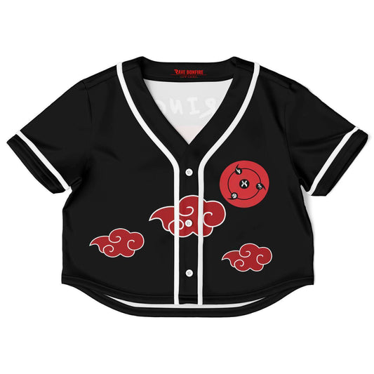 Sharingan crop top baseball jersey