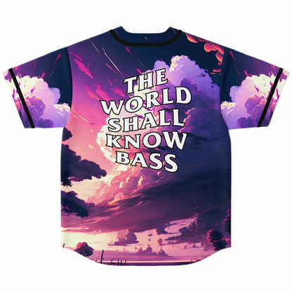 The world shall know bass rave baseball jersey