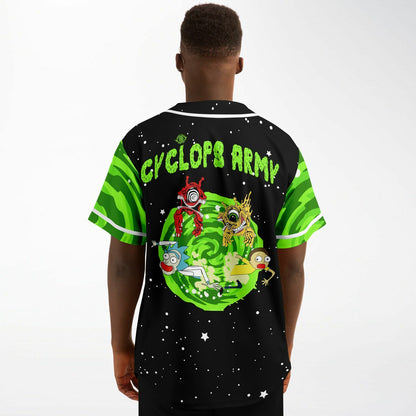 Cyclops army rick and morty crop top baseball jersey V3