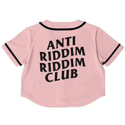 anti riddim riddim club crop top baseball jersey