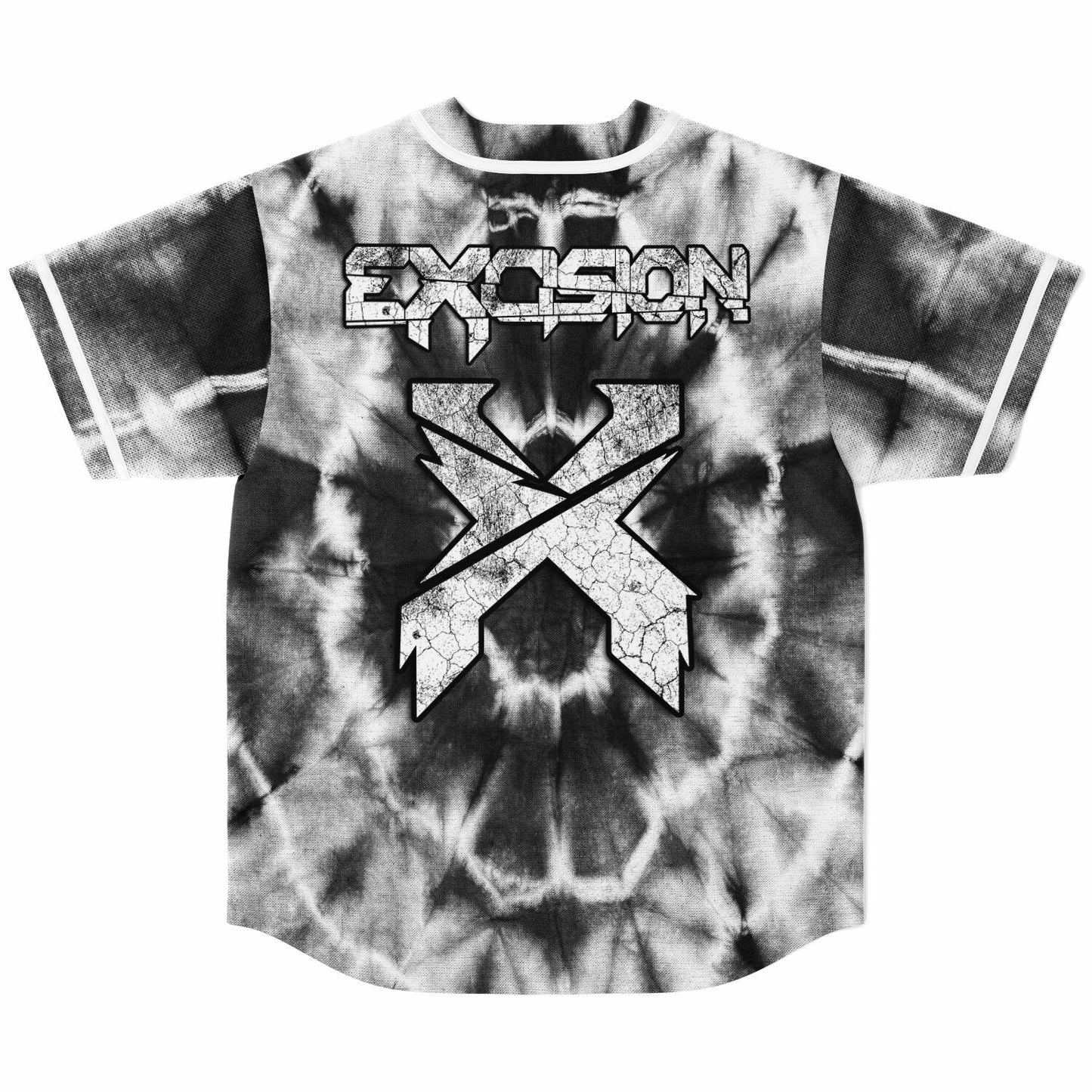 Tie dye excision baseball jersey
