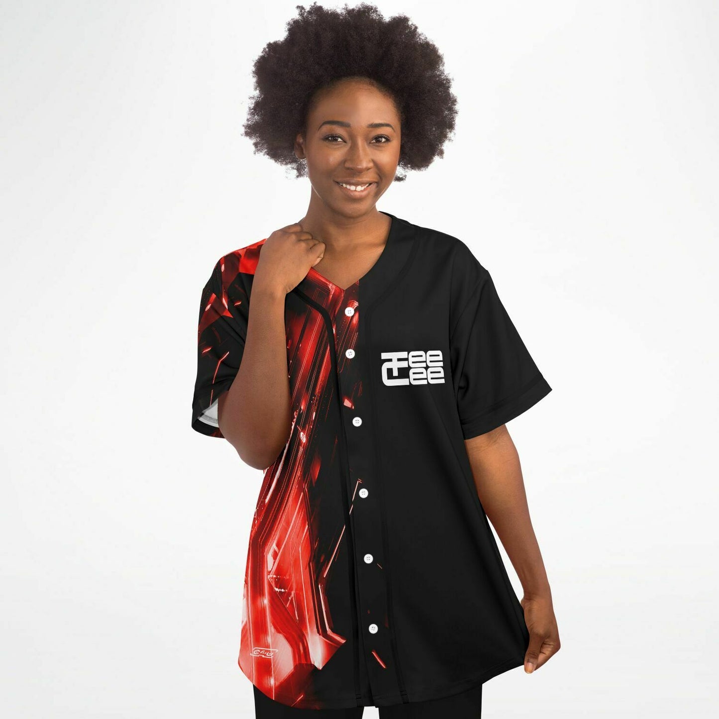 Red Teecee baseball jersey