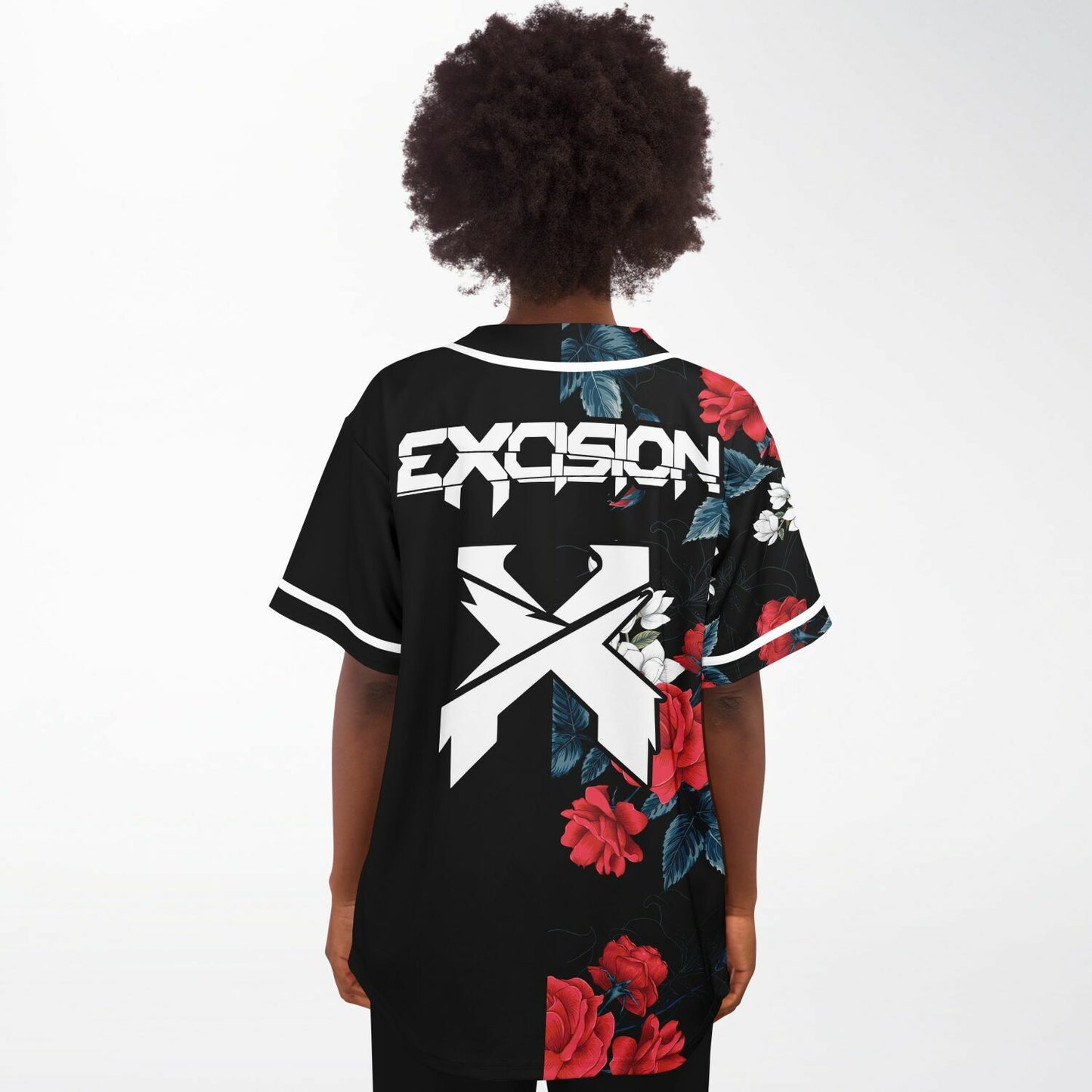 Joshua red flowers custom jersey
