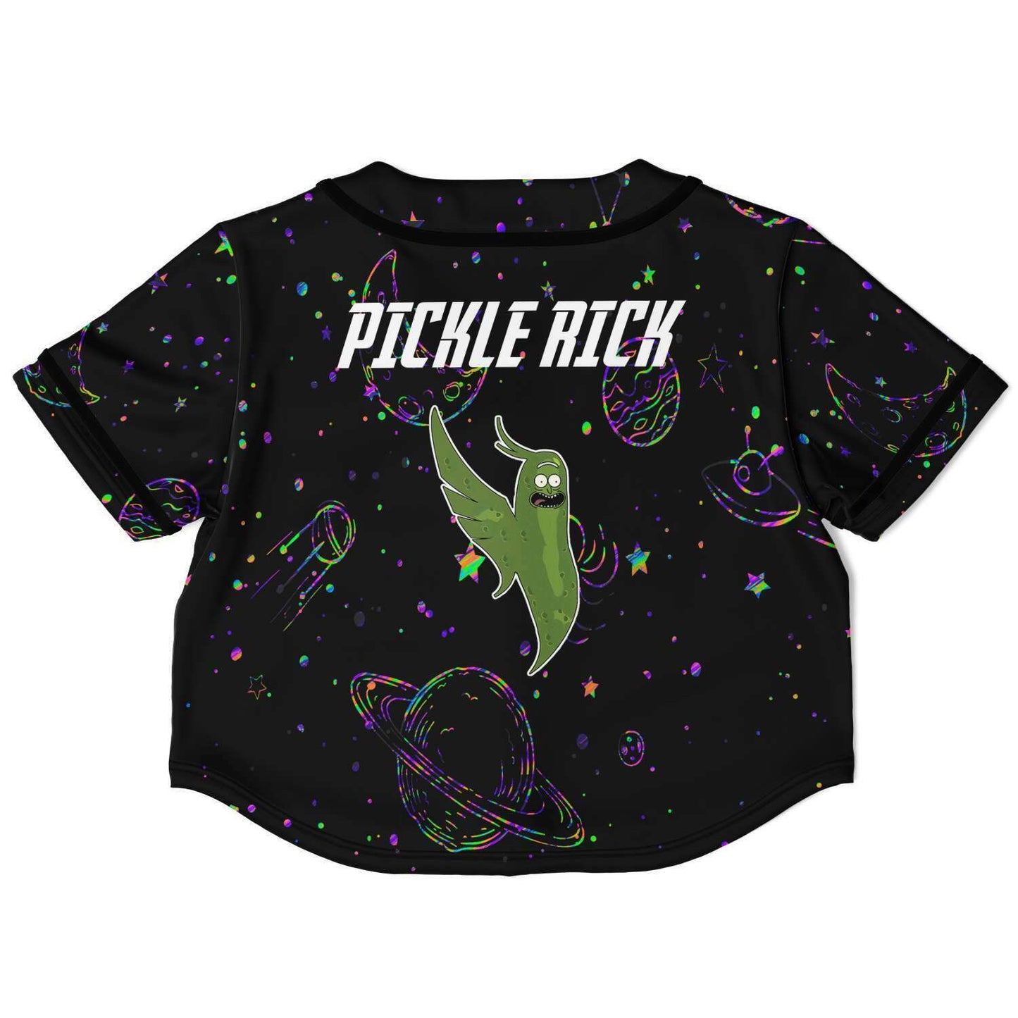 pickle rick crop top jersey