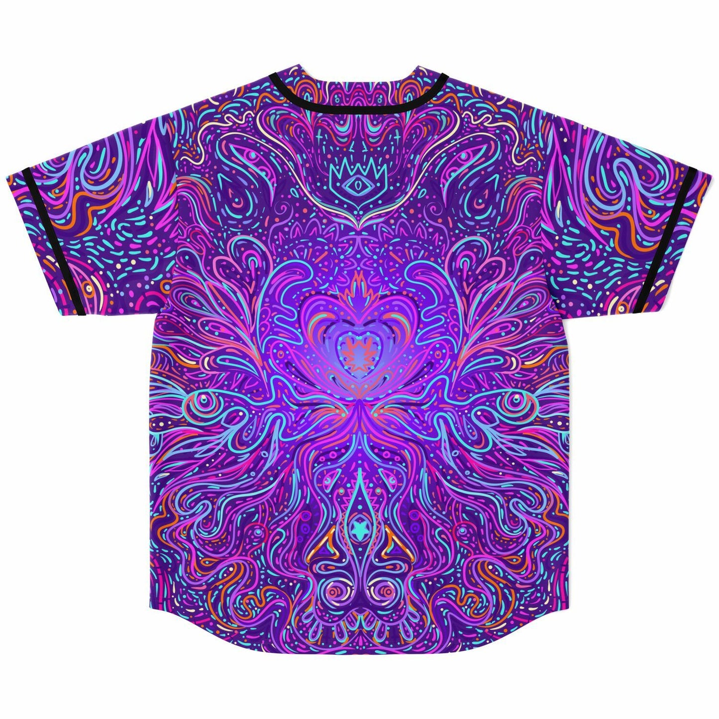 Trippy psychedelic baseball jersey