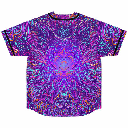 Trippy psychedelic baseball jersey