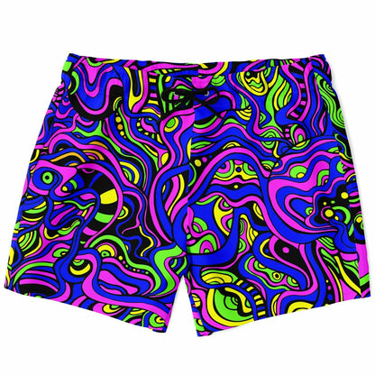 Psychedelic swim trunks