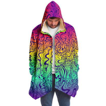 Rainbow psychedelic  lines cloak