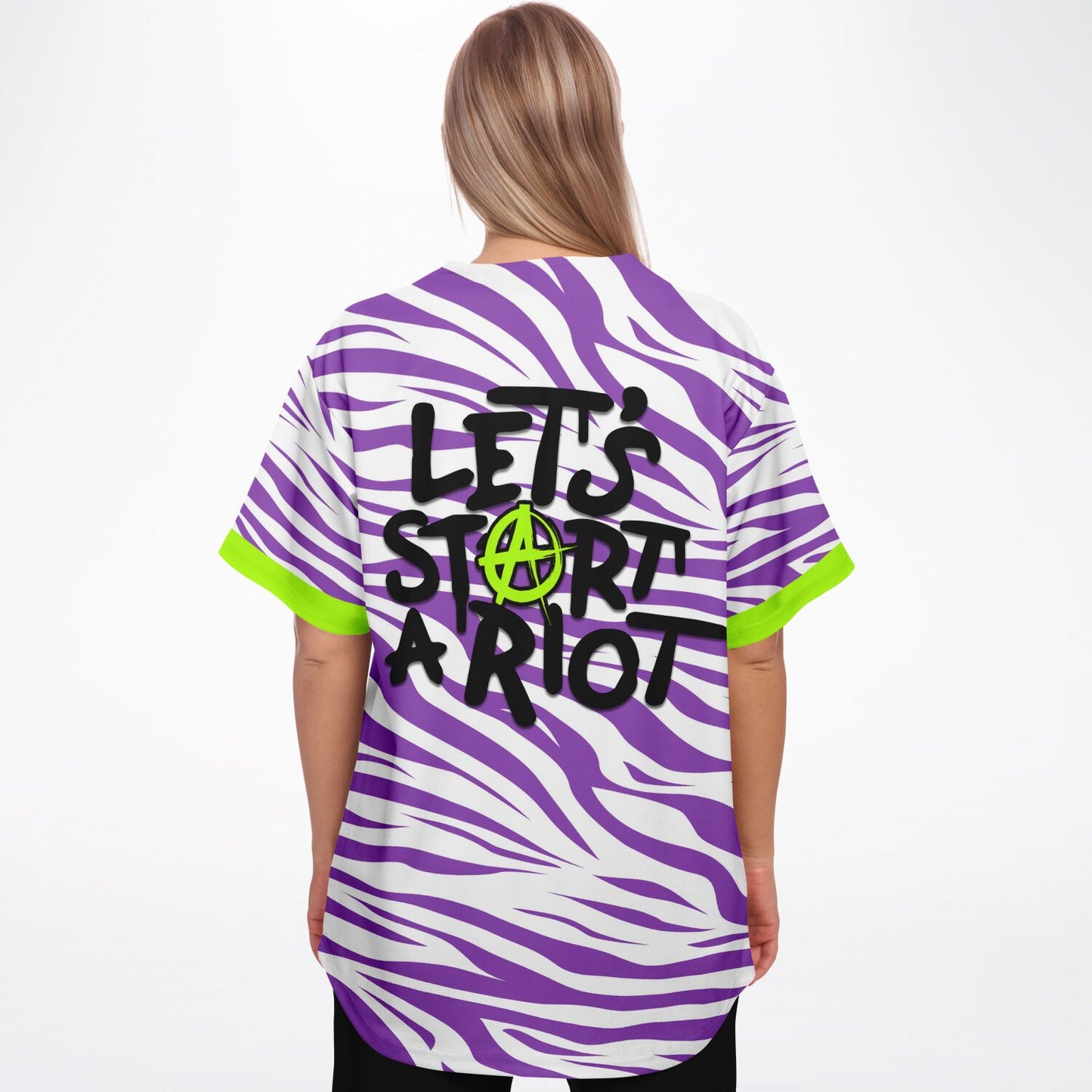 Let's start a riot baseball jersey