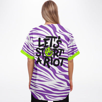 Let's start a riot baseball jersey