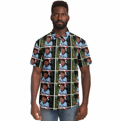 Byong-Son custom short sleeve button down shirt
